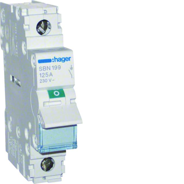 Modułowy rozłącznik izolacyjny 1P 125A 230VAC SBN199 HAGER