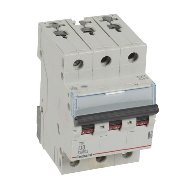 Wyłącznik Nadprądowy S 303 3P D3A 6kA TX3 403749 LEGRAND