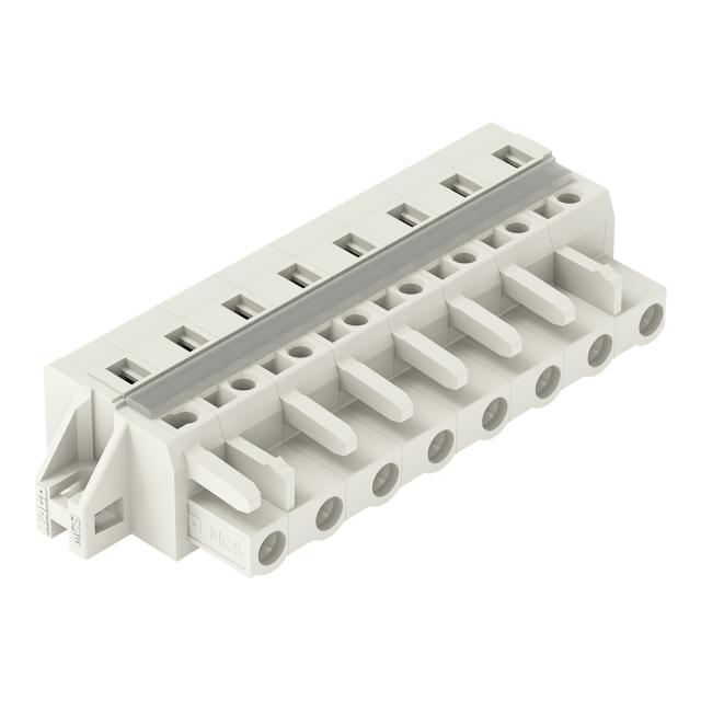 Gniazdo MCS‑MIDI Classic 8‑biegunowe jasnoszare raster 7,5mm 721‑208/027‑000 /25szt./ WAGO