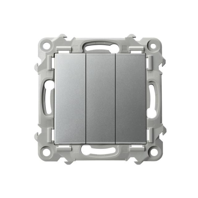 SZAFIR Łącznik potrójny - kolor srebro