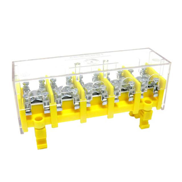 LZ5*25/10wyk.21P , Odgałęźnik instalacyjny 5-segmentowy (zacisk: 5x25mm2 - 5x4x10mm2) na TS 35/ z p SIMET