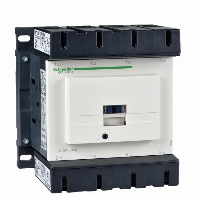 Stycznik 4 bieguny I=200A AC-1 styki 4 NO napięcie cewki 230 V AC LC1D115004P7 SCHNEIDER
