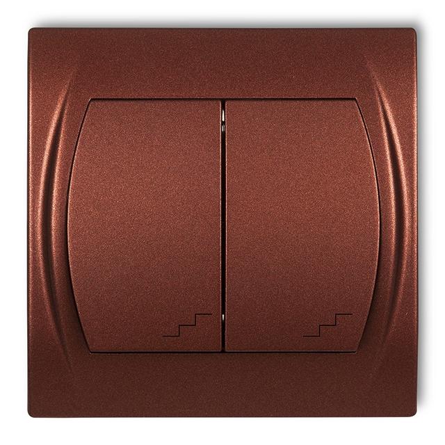 LOGO Łącznik podwójny schodowy brązowy metalik 9LWP-33 KARLIK