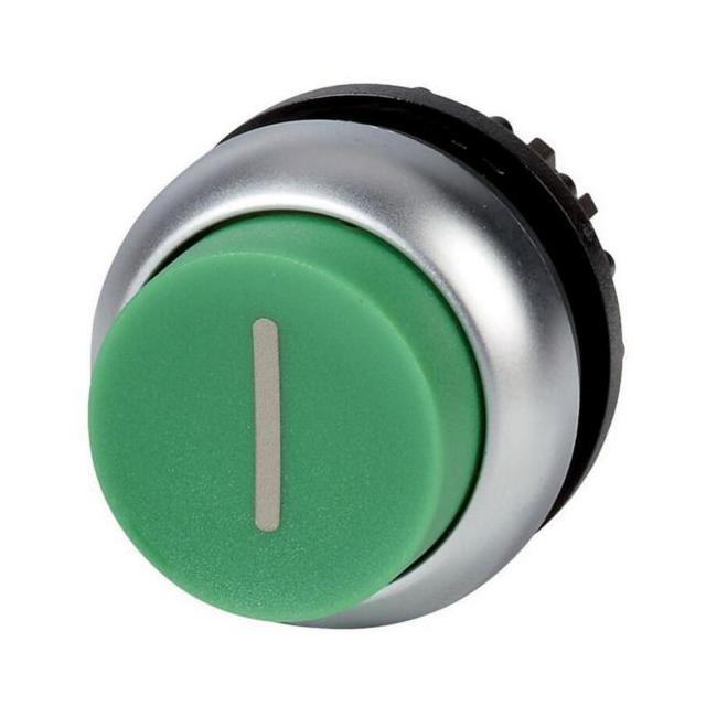 M22-DRH-G-X1 Przycisk zielony /I/ bez samopowrotu płaski wystający 216677 EATON