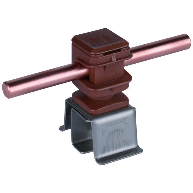 Wspornik ZIEGELsnap, stal nierdzewna NIRO/ tworzywo, brązowy