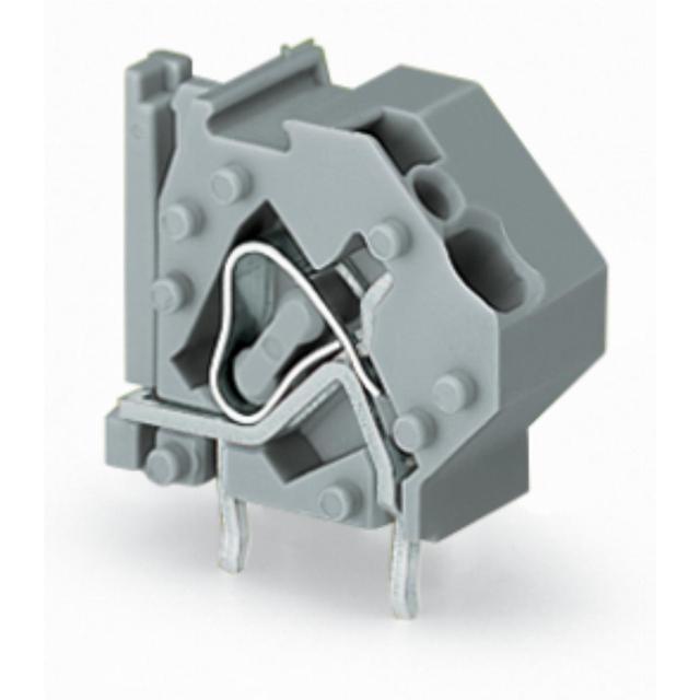 złączka do płytek drukowanych jasnoszara raster 10 mm