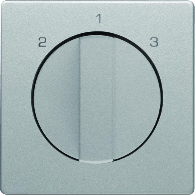 Q.x Płytka czołowa z pokrętłem do łącznika 3-poz. bez pozycji  0  alu aksamit