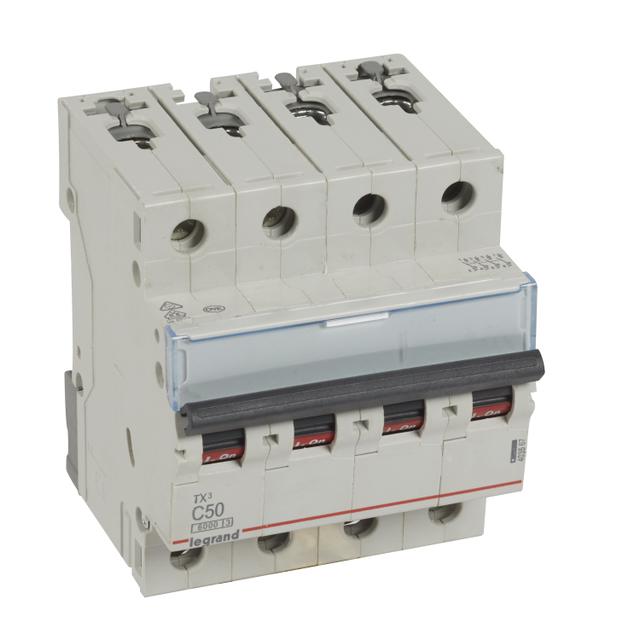 WYŁĄCZNIK NADPRĄDOWY S 304 4P C 50A 6000A SERII TX3, Legrand