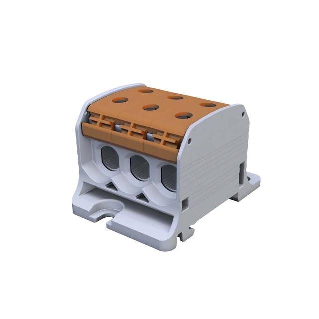 STB 50-3 Złączka szynowa gwintowa Al/Cu 87360 SIMBLOCK brązowy