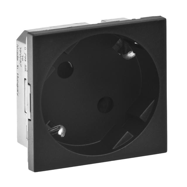 Mosaic - Gniazdo 2P+Z Schuko 16A - 250 V - Kątowe 45 Stopni - Zaciski Automatyczne 079355L LEGRAND