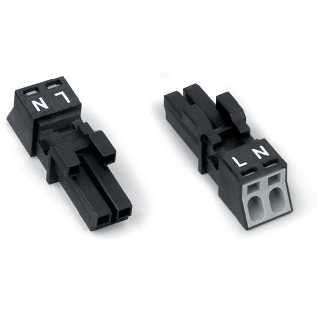 WINSTA MINI gniazdo 2-torowe czarne