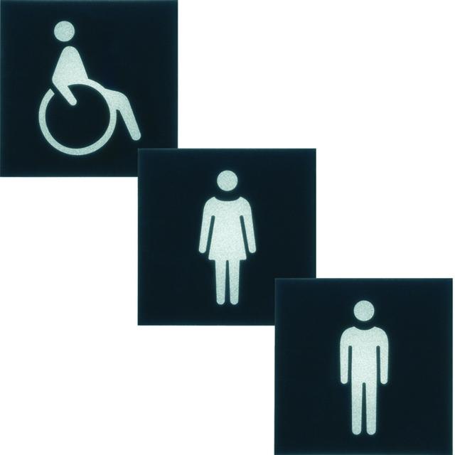 gallery Folia do lampy sygnalizacyjnej LED symbol WC