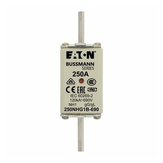 NH FUSE 250A 690V gG SIZE 1 Wkładka NH1 250A 690V GL/GG podwójny wskaźnik 250NHG1B-690 EATON