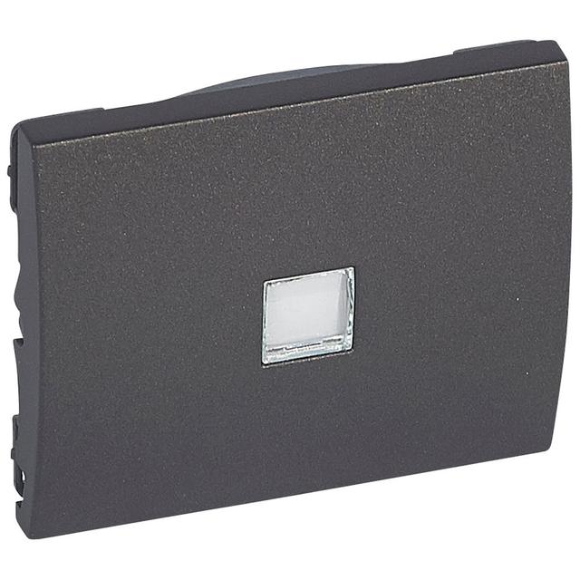 SISTENA LIFE KLAWISZ CHOCO POJEDYNCZY Z BEZBARWNYM OKIENKIEM PODŚWIETLENIA, Legrand