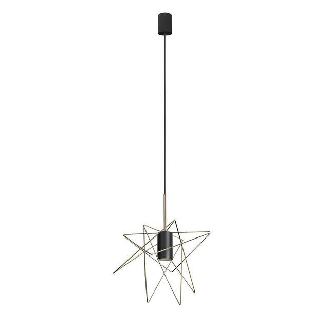 Nowodvorski lampa wisząca Gstar GU10 czarno/mosiężna 8854