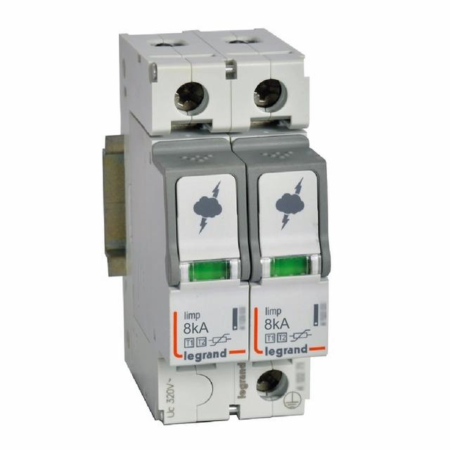 OGRANICZNIK PRZEPIĘĆ T1+T2 8/50 2P, Legrand