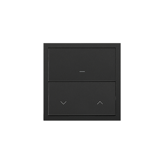 Simon 100 Panel 1-krotny: iO 1 klawisz roletowy czarny mat