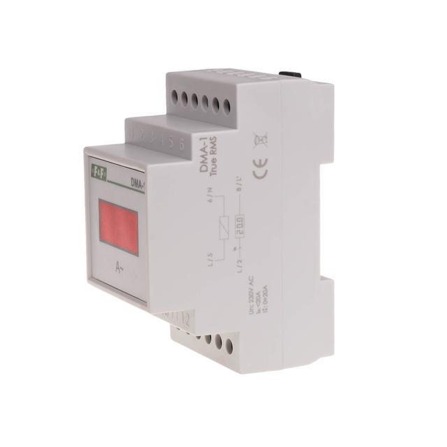 cyfrowy wskaźnik wartości natężenia prądu, jednofazowy DMA-1 true RMS, pomiar półpośredni 30/5A