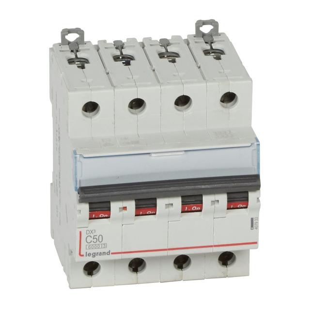 Wyłącznik Nadprądowy S 304 4P C50A 6kA DX3 407933 LEGRAND