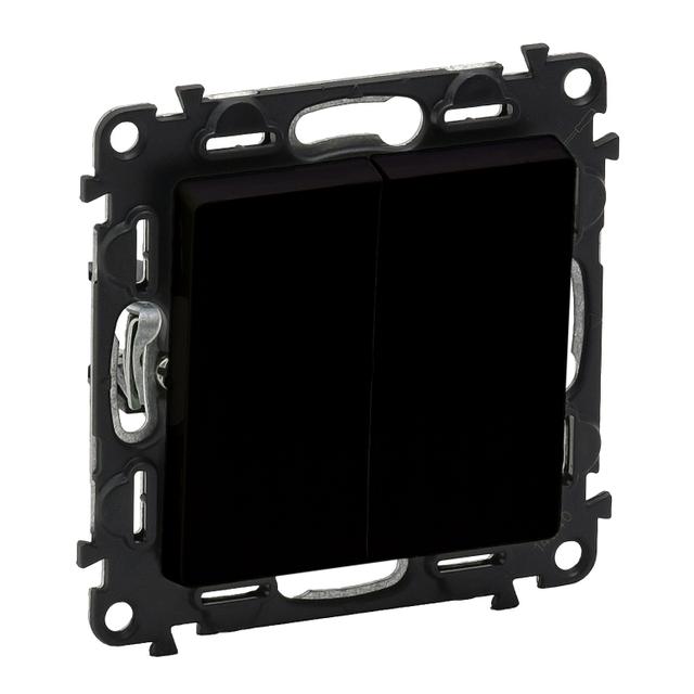 VALENA LIFE - ŁĄCZNIK ŚWIECZNIKOWY CZARNY 10 AX - 250 V~