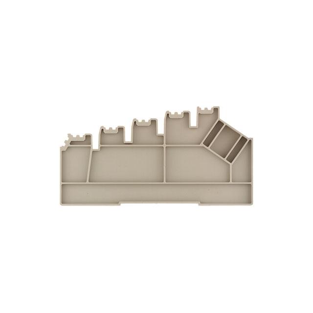 AP ZRV1.5 DB Płytka końcowa (styki), 89.2 mm x 5 mm, Ciemnobeżowy /10szt./ 1698180000 WEIDMÜLLER