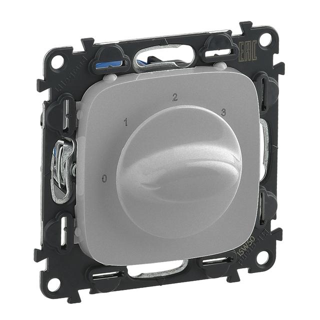 VALENA ALLURE - ŁĄCZNIK WENTYLACJI 4-POŁOŻENIOWY ALUMINIUM, Legrand