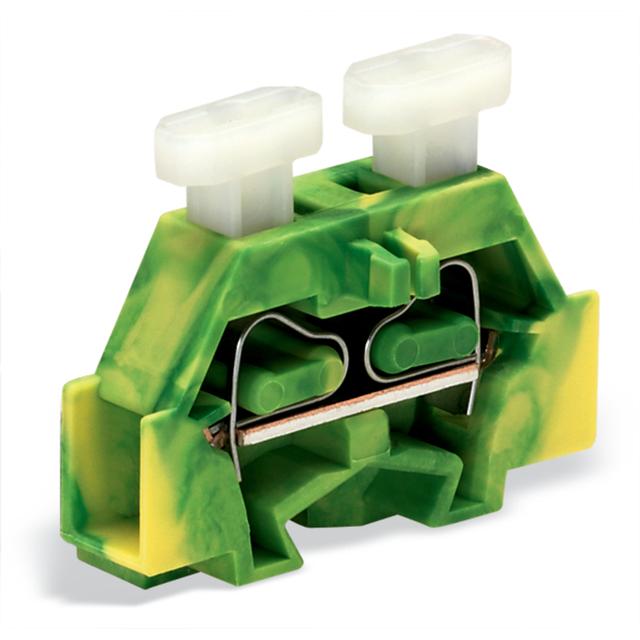 Złączka 2‑przewodowa 2,5mm2 żółto‑zielona z mocowaniem śrubowym 261‑307/341‑000 /50szt./ WAGO