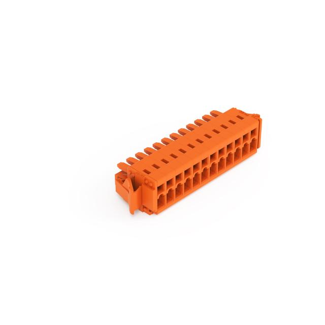 MCS-MINI Classic gniazdo 12-bieg. pomarańczowe raster 3,81 mm /25szt./ WAGO