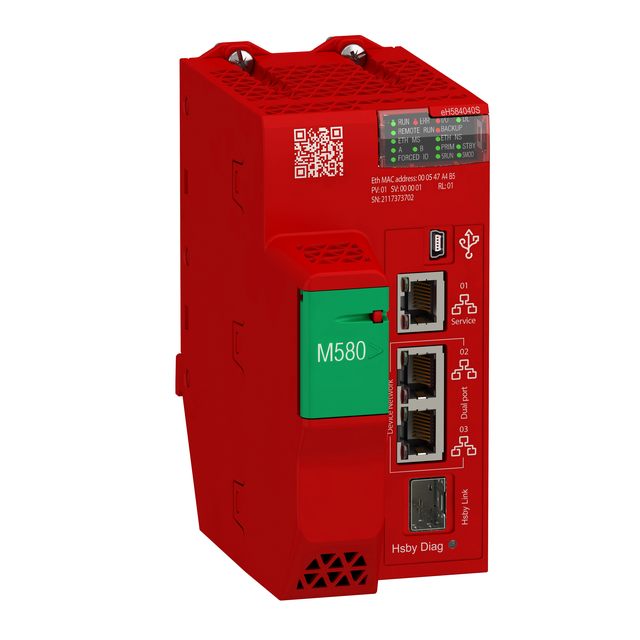 Modicon M580, redundantnyny moduł procesora HSBY Safety SIL3, poziom 4