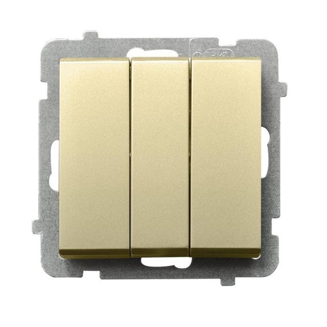 SONATA Łącznik potrójny - kolor szampański złoty