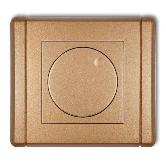 FLEXI Elektroniczny regulator oświetlenia przyciskowo-obrotowy złoty metalik