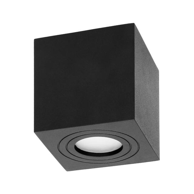 MEGY DLS GU10 downlight max 50W IP54 kwadrat czarny aluminium AD-OD-6143BGU10 ORNO
