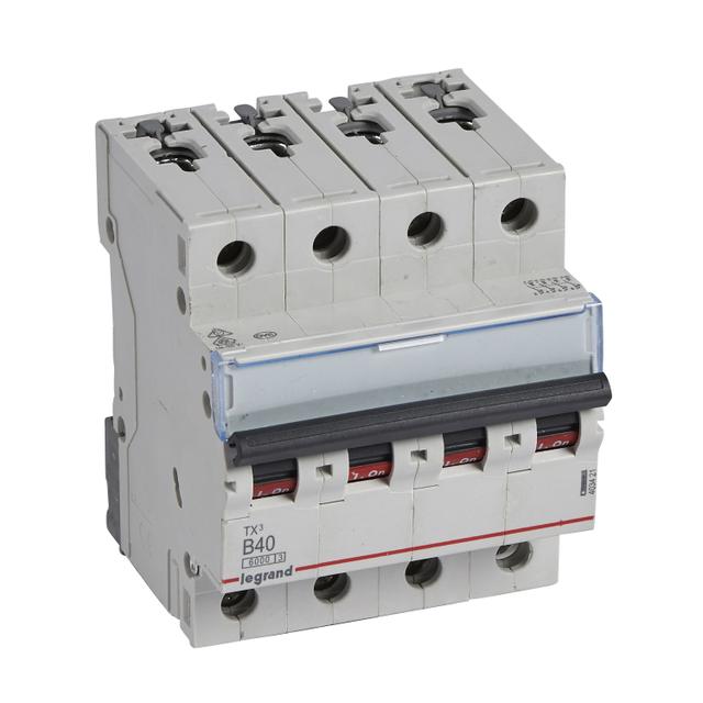 Wyłącznik Nadprądowy S 304 4P B40A 6kA TX3 403421 LEGRAND