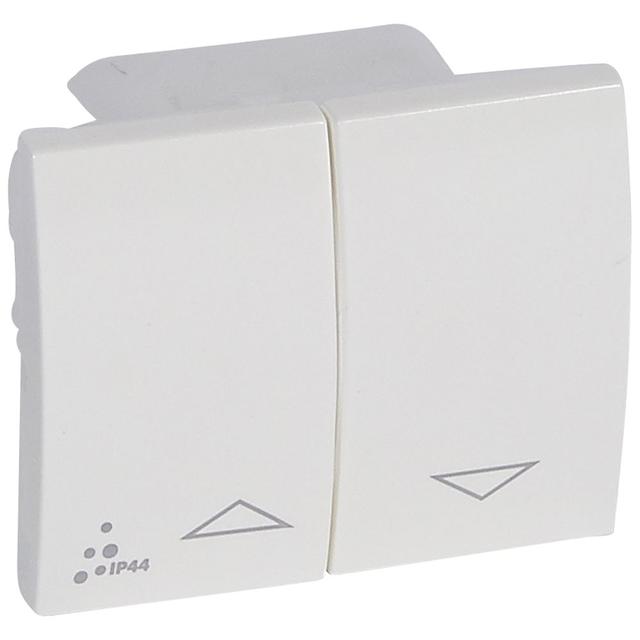 SISTENA LIFE KLAWISZ ARCTIC PODWÓJNY IP44 DO MECHANIZMÓW STEROWANIA ROLETAMI, Legrand