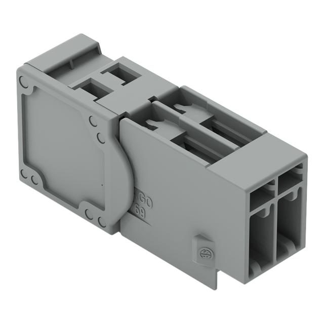X-COM wtyk 2-biegunowy szary raster 5 mm /100szt./ WAGO