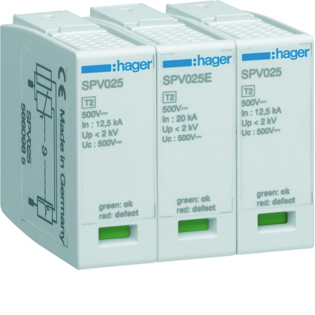 SPD Moduł wymienny T2 MOV 1P +/- do sys.fotowolt. In=12,5 kA Up?4kV DC
