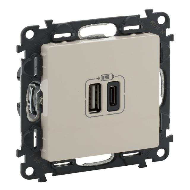 Valif:K Ładowar 2Xusb A+C 3A 753206 LEGRAND