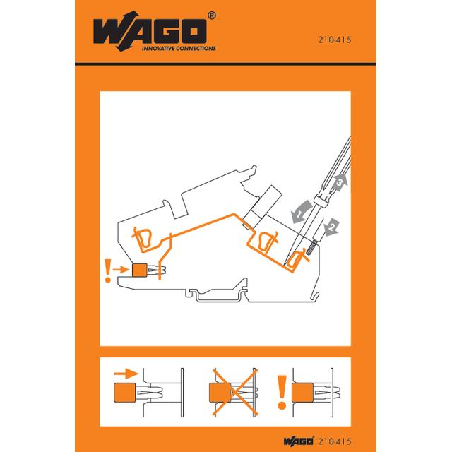 Naklejka z instrukcją obsługi /100szt./ WAGO