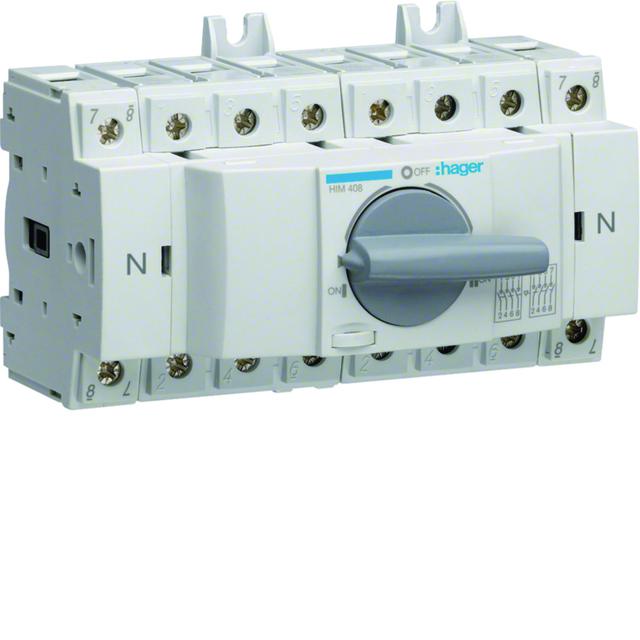 Modułowy przełącznik zasilania 4x80A HIM408 HAGER