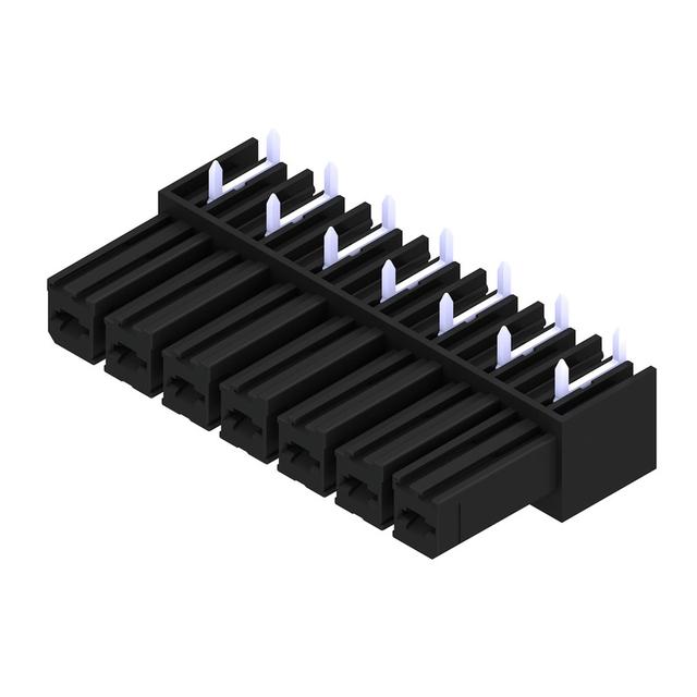 BVL 7.62HP/07/270 3.5SN BK BX Wtyki PCB (złącza płyty), 7.62 mm, Liczba biegunów: 7, kąt odejścia: 270° /50szt./ 1929350000 WEIDMÜLLER