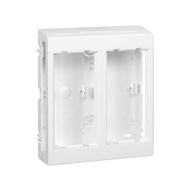 Simon Connect Obudowa natynkowa 2-modułowa 4x K45 czysta biel SBC250/9 KONTAKT