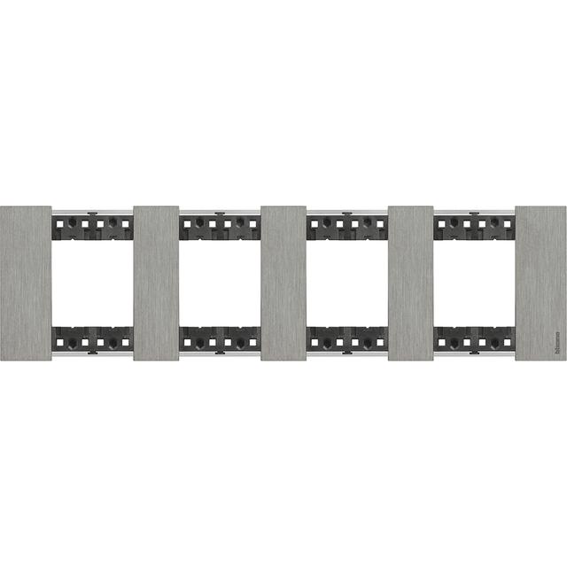 Living Now - Ramka 4x2 Moduły - Steel Bticino KA4802M4ZG LEGRAND