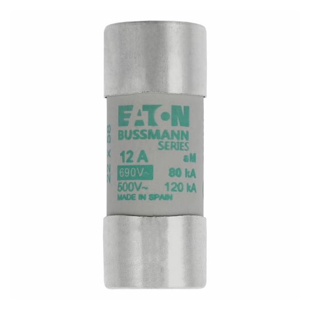 CYLINDRICAL FUSE 22 x 58 12A AM 690V AC Wkładka cylindryczna 22 x 58mm 12A AM 690V AC C22M12 EATON