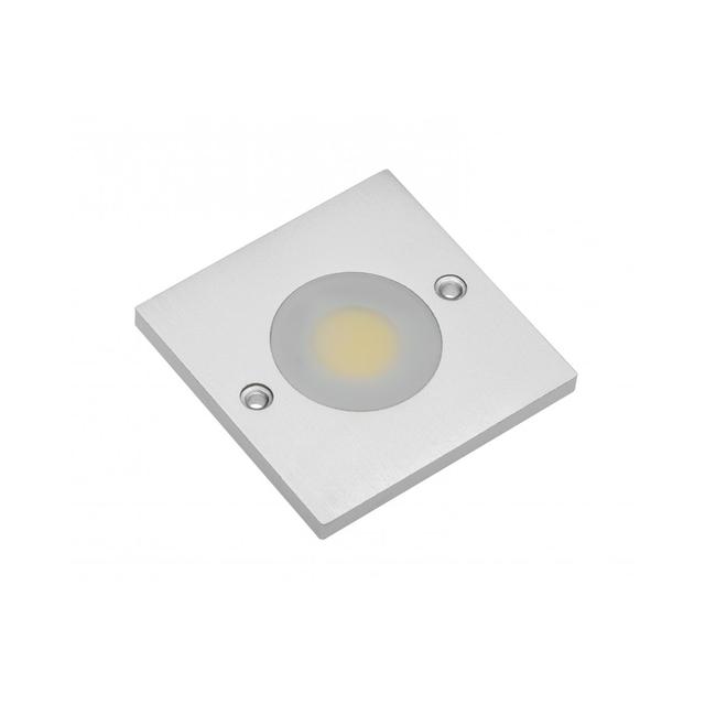 OPRAWA LED COB JOVITA KWADRATOWA, 3W, 12V DC, 1X COB, CIEPŁY BIAŁY, 150CM PRZEWÓD Z MINIAMP (2 WKRĘT