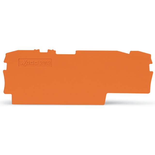 3-Leiter-Trenn-Abschlussplatte. oran