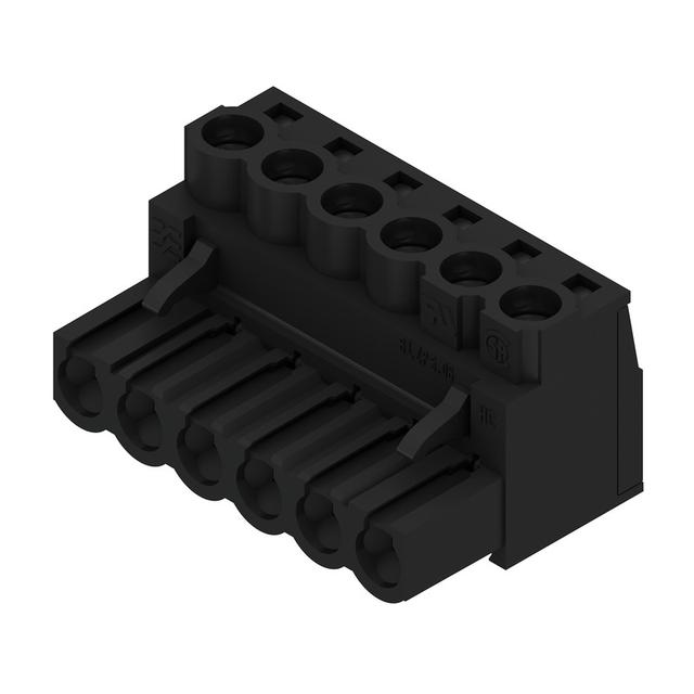 BLZP 5.08HC/06/180 SN BK BX Wtyk PCB (złącze wiązki), 5.08 mm, Liczba biegunów: 6, Przyłącze z jarzmem /60szt./ 1943850000 WEIDMÜLLER