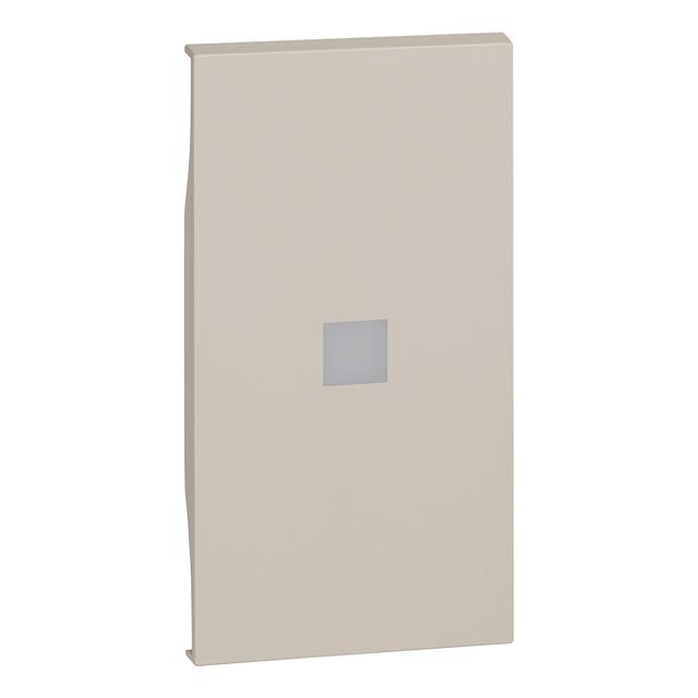 LIVING NOW - KLAWISZ Z OKIENKIEM PODŚWIETLENIA - 2 MODUŁY - PIASKOWY BEŻ, Bticino