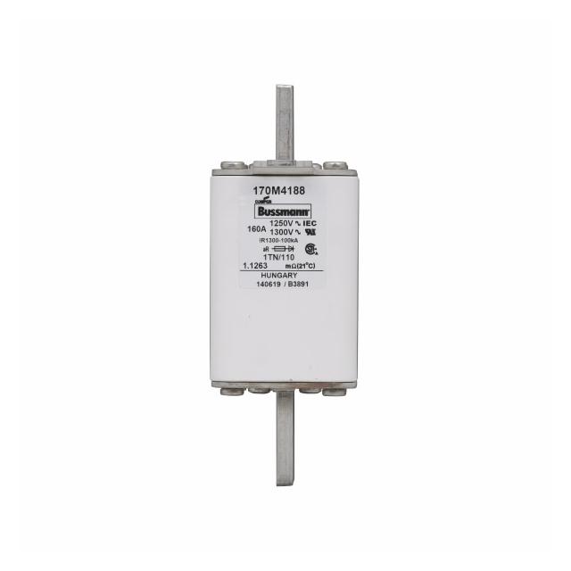 FUSE 160A 1250V 1TN/110 AR CU Wkładka szybka 160A AC 1250V rozmiar 1 53x66x138 mm aR DIN I 170M4188