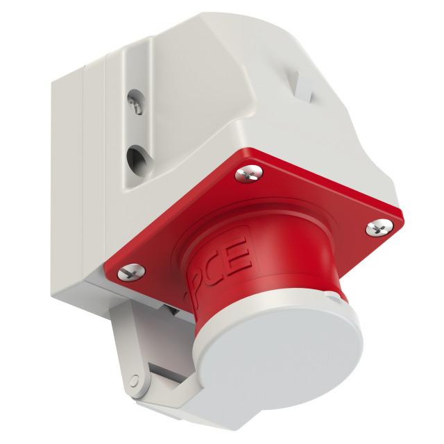WTYCZKA ODBIORNIKOWA Z KLAPKĄ 16A 400V 3P+Z 514-6d PCE