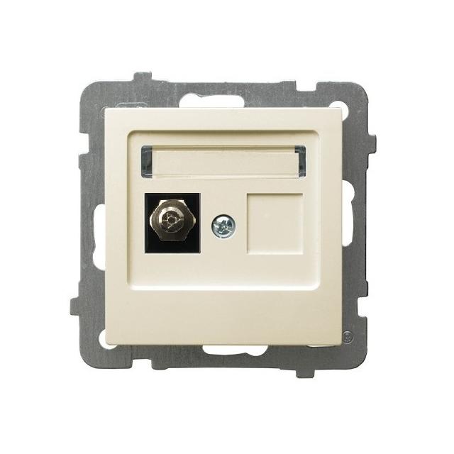 AS Gniazdo ekwipotencjalne pojedyncze - kolor ecru